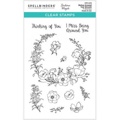 Spellbinders Clear Stamps - Being Around You Wreath